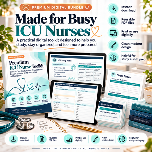 Premium ICU Nurse Toolkit Bundle